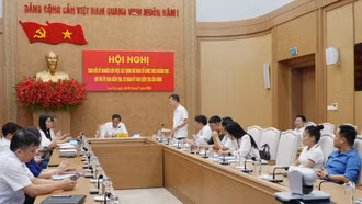 Phó Bí thư Thường trực Tỉnh ủy Hoàng Giang chủ trì cuộc họp thống nhất các nội dung chuyến thăm và làm việc tại Lào 