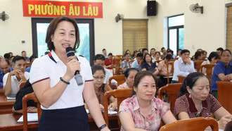 Phường Âu Lâu và xã Phình Hồ tổ chức hội nghị về quy hoạch, sắp xếp tổ dân phố