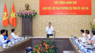 Thủ tướng Chính phủ Lê Minh Hưng: Lào Cai cần không ngừng đổi mới tư duy, hành động quyết liệt, nỗ lực đạt mức tăng trưởng 2 con số 