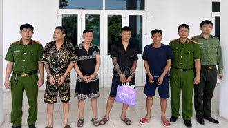 Công an xã Bảo Ái bắt giữ 4 đối tượng về hành vi tổ chức sử dụng trái phép chất ma túy