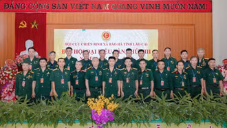 Hội Cựu chiến binh xã Bảo Hà tổ chức Đại hội đại biểu lần thứ VIII