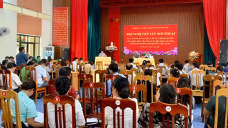 Cốc San tổ chức đối thoại với Nhân dân về hỗ trợ vay vốn, đào tạo nghề, giải quyết việc làm