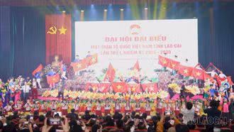 Khai mạc trọng thể Đại hội đại biểu MTTQ tỉnh Lào Cai lần thứ I