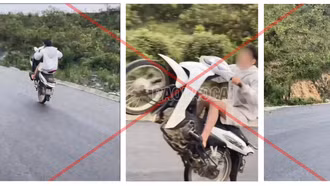 Lào Cai: Con điều khiển xe mô tô bốc đầu, bố bị phạt 9 triệu đồng vì giao xe cho người chưa đủ điều kiện điều khiển
