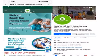 Cảnh giác với "cò" giấy phép hành nghề y, dược quảng cáo trên mạng
