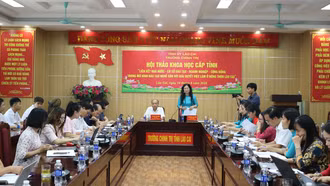 Quang cảnh buổi hội thảo.