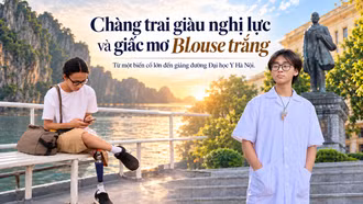 Chàng trai giàu nghị lực và giấc mơ blouse trắng