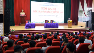Đoàn đại biểu Quốc hội tỉnh tiếp xúc cử tri huyện Bảo Yên
