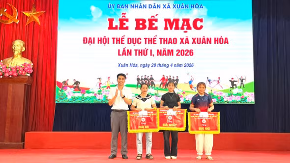 Gần 300 vận động viên tranh tài tại Đại hội Thể dục thể thao xã Xuân Hòa lần thứ I 