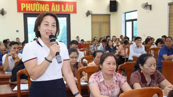 Phường Âu Lâu và xã Phình Hồ tổ chức hội nghị về quy hoạch, sắp xếp tổ dân phố