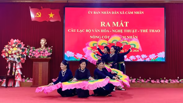 Xã Cảm Nhân ra mắt Câu lạc bộ Văn hóa - Nghệ thuật - Thể thao nòng cốt 