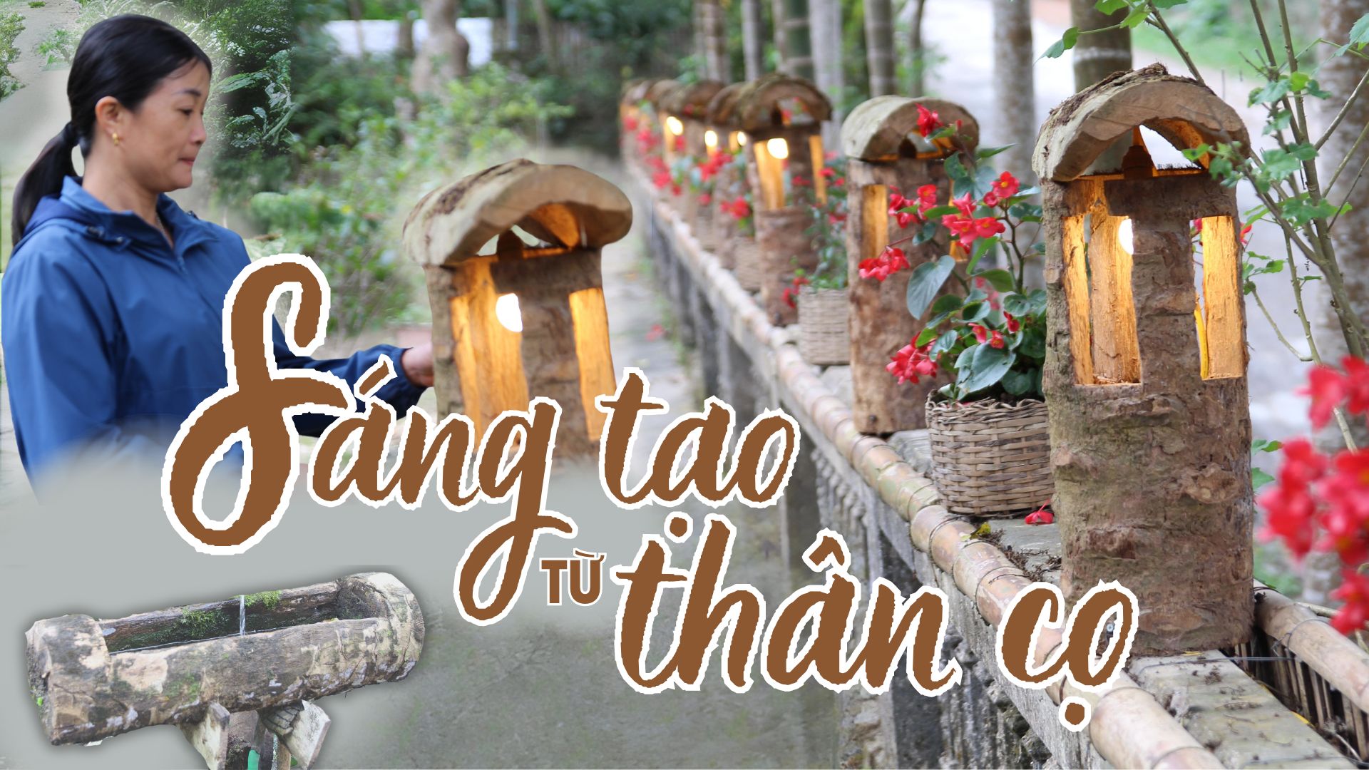 Sáng tạo từ thân cây cọ