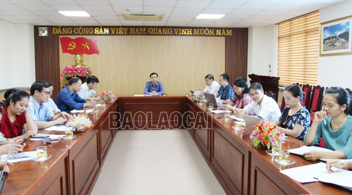 Các đại biểu tại điểm cầu Lào Cai. 1.jpg