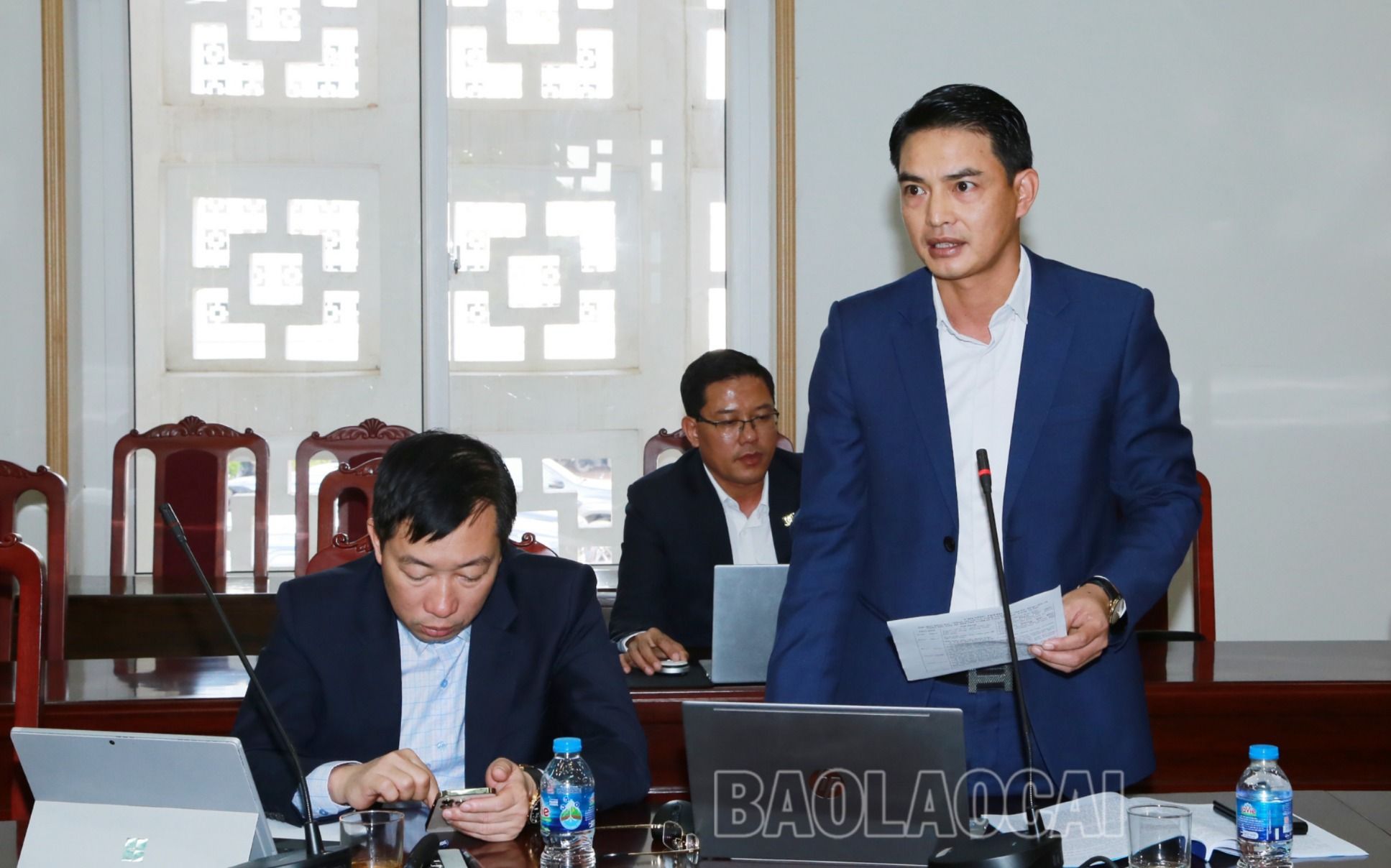 Lãnh đạo Ban Tuyên giáo Tỉnh ủy phát biểu tại hội thảo. a10.JPG