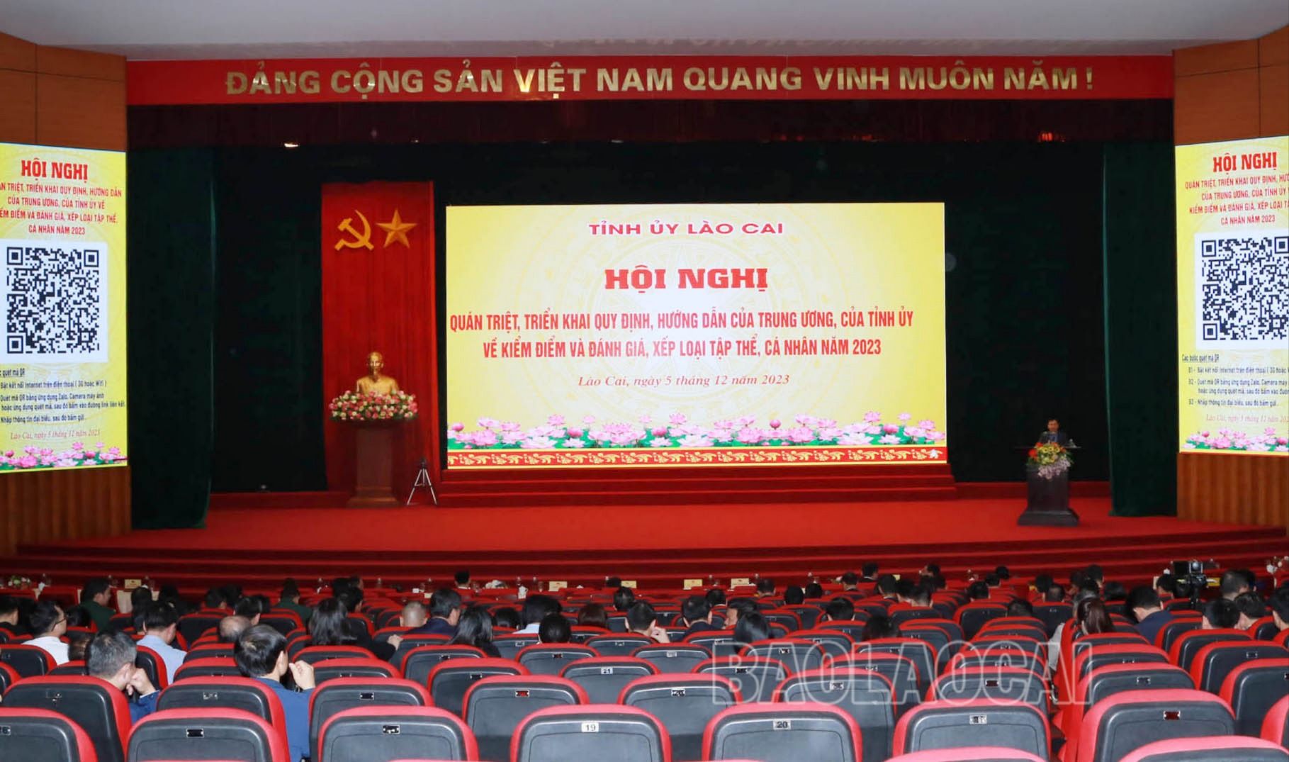 Quang cảnh hội nghị tại điểm cầu Trung tâm Hội nghị tỉnh. IMG_1997.JPG