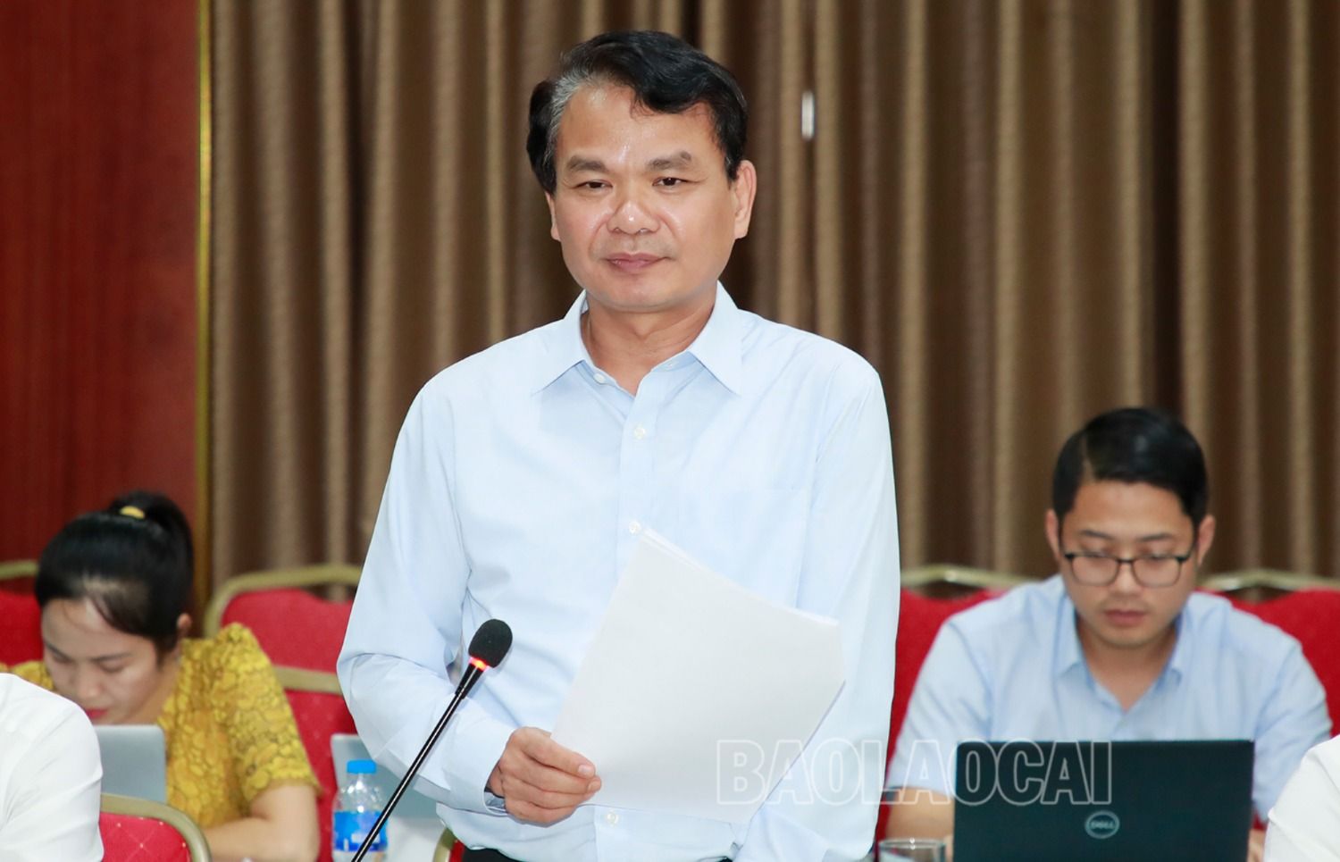 Bí thư Tỉnh ủy Đặng Xuân Phong phát biểu tại buổi làm việc. gs4.jpg