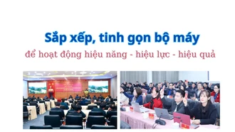 Sắp xếp, tinh gọn bộ máy để hoạt động hiệu năng - hiệu lực - hiệu quả