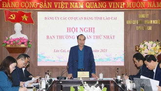 Hội nghị Ban Thường vụ Đảng ủy Các cơ quan Đảng tỉnh lần thứ Nhất