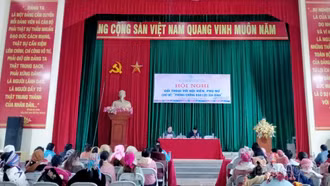 Phụ nữ xã Sàng Ma Sáo đối thoại về phòng, chống bạo lực gia đình