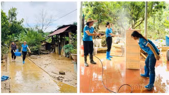 [Ảnh] Phụ nữ Lào Cai chia sẻ yêu thương trong ngày mưa lũ