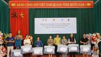 Nhiều hoạt động hỗ trợ người dân bị ảnh hưởng bão số 3 trên địa bàn huyện Bắc Hà