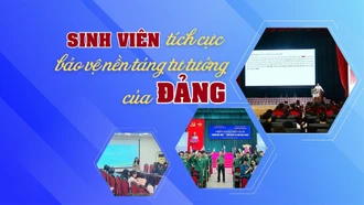 Sinh viên tích cực bảo vệ nền tảng tư tưởng của Đảng