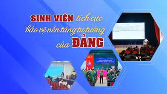Sinh viên tích cực bảo vệ nền tảng tư tưởng của Đảng