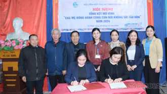 Tổng kết mô hình “Cha mẹ đồng hành cùng con nói không với tảo hôn” tại xã Tả Phời