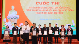 Cuộc thi tuyên truyền viên pháp luật giỏi về phòng, chống tảo hôn và hôn nhân cận huyết thống 