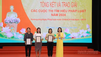 48 cá nhân được trao giải Cuộc thi trực tuyến Pháp luật với mọi người