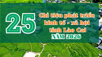 25 chỉ tiêu phát triển kinh tế - xã hội tỉnh Lào Cai năm 2026