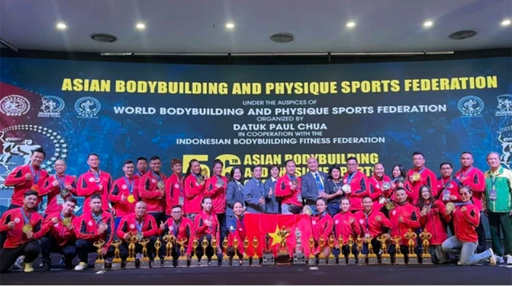 Thể hình Việt Nam giành 7 ngôi vô địch, xếp nhì châu Á ảnh 2