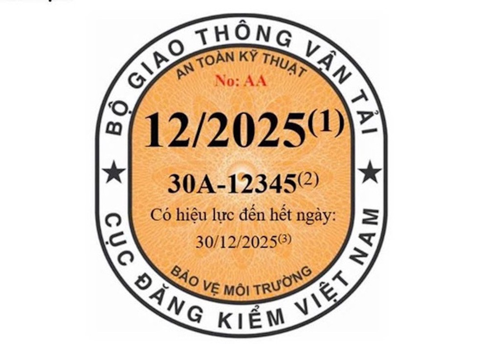Tem kiểm định ô tô có 3 màu, xe sử dụng năng lượng sạch dán nhãn xanh ảnh 1 Tem kiểm định ô tô có 3 màu, xe sử dụng năng lượng sạch dán nhãn xanh ảnh 1