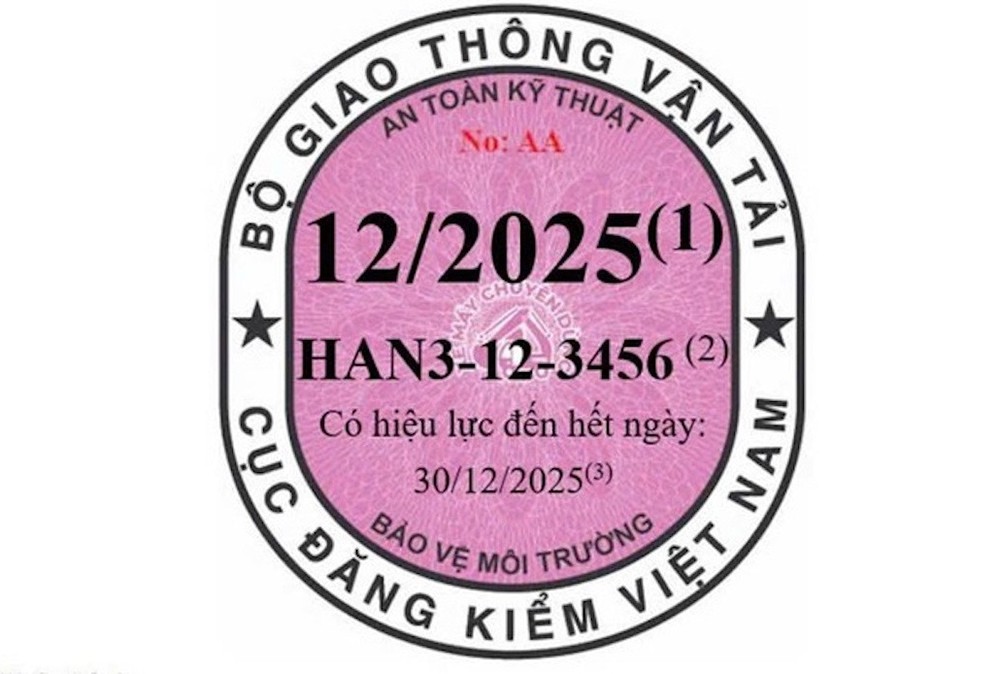 Tem kiểm định ô tô có 3 màu, xe sử dụng năng lượng sạch dán nhãn xanh ảnh 2 Tem kiểm định ô tô có 3 màu, xe sử dụng năng lượng sạch dán nhãn xanh ảnh 2