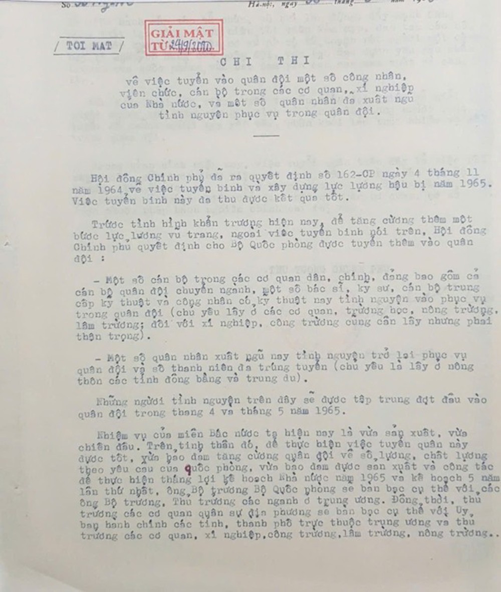 Tài liệu lần đầu được công bố nhân kỷ niệm 80 năm thành lập Quân đội Nhân dân Việt Nam ảnh 4