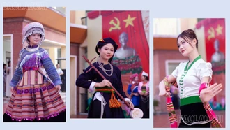 Học sinh trường THPT Hoàng Văn Thụ với ngoại khóa "Sắc màu văn hóa Việt"