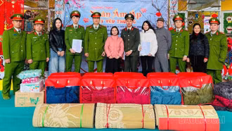 Xã Sơn Lương: Hơn 400 triệu đồng được trao tại chương trình “Tình nguyện mùa đông”