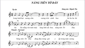 ca khúc Nàng tiên Tớ dày của tác giả Bùi Mạnh Tín. 