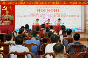 Phường Lào Cai đối thoại với tiểu thương, hộ kinh doanh và doanh nghiệp 