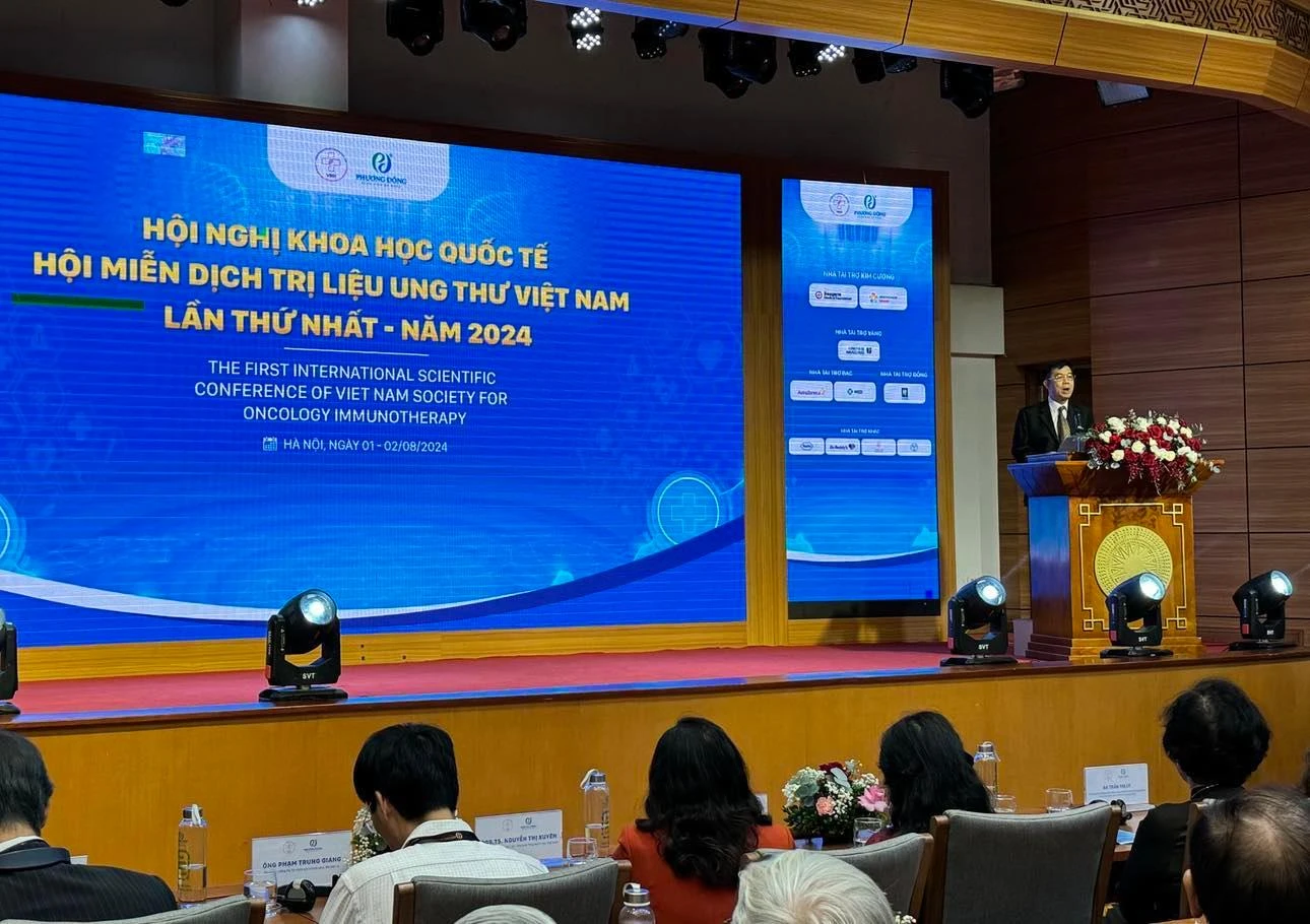 Hội nghị khoa học Quốc tế Hội miễn dịch trị liệu ung thư Việt Nam lần thứ nhất năm 2024.
