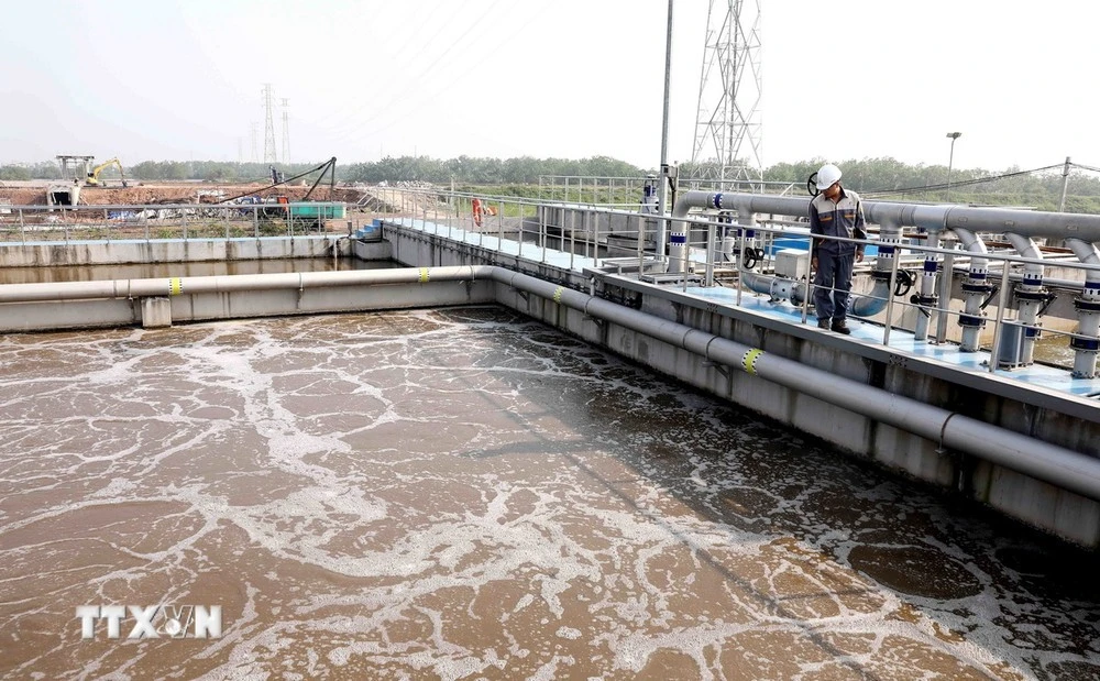 Nhà máy xử lý nước thải tập trung của Khu công nghiệp Liên Hà Thái.