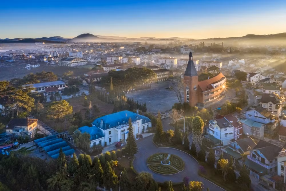 Một góc Đà Lạt, thành phố được du khách Việt ưa thích cho kỳ nghỉ Tết Nguyên Đán 2025.