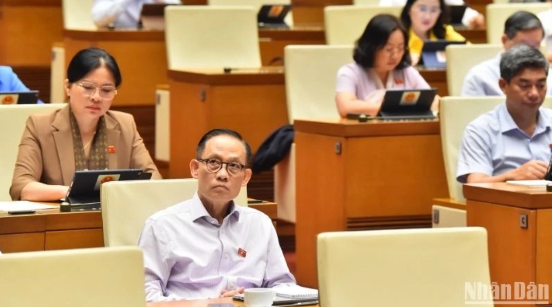 Các đại biểu Quốc hội tham dự phiên họp chiều 23/10. 6-1663-3331.jpg