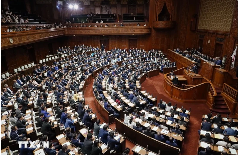 Toàn cảnh một phiên họp Quốc hội Nhật Bản ở Tokyo.