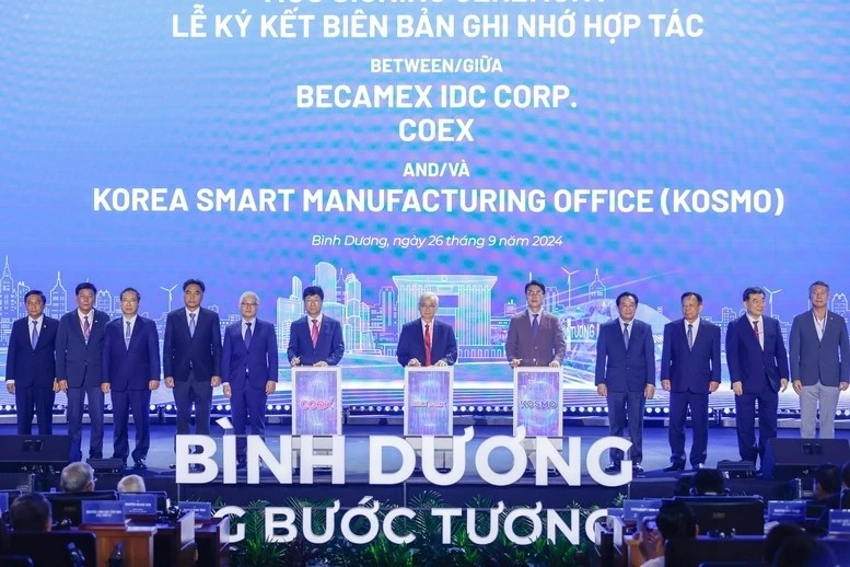 Lễ ký Biên bản ghi nhớ hợp tác giữa Becamex và Korea Smart.