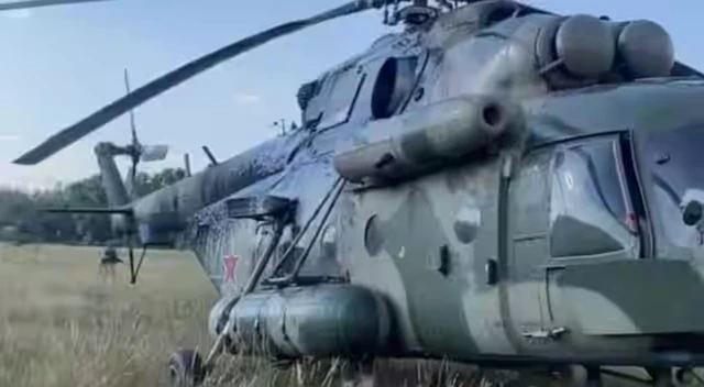 Một chiếc trực thăng Mi-8.