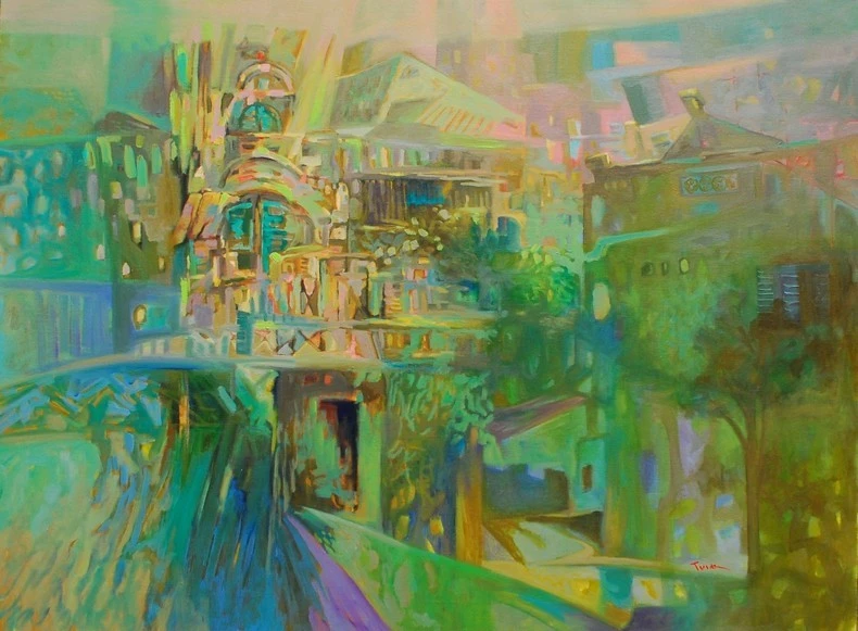 Tác phẩm "Ban mai" đầy trong trẻo của Phạm Đình Tùng.