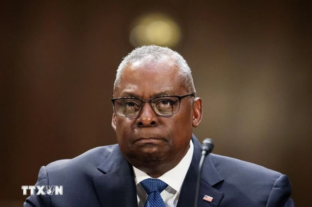 Bộ trưởng Quốc phòng Mỹ Lloyd Austin phát biểu tại Washington, D.C.