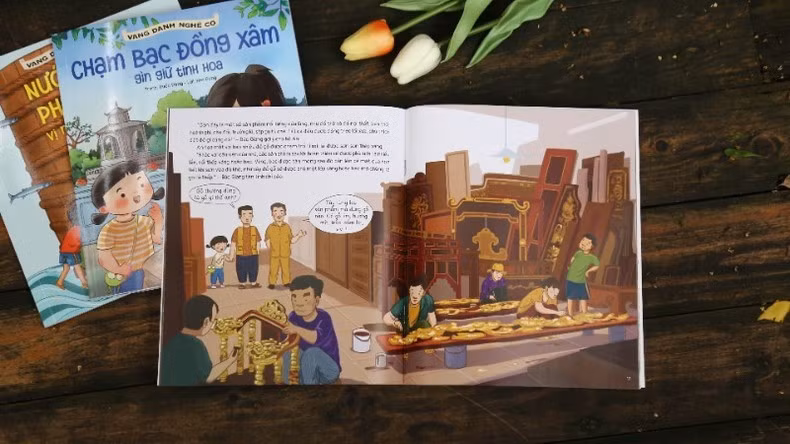 Vẻ đẹp tinh hoa nghề chạm bạc trong cuốn sách.