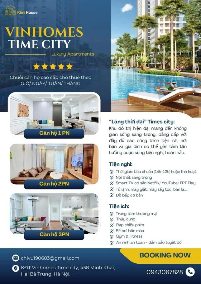 Quảng cáo cho thuê căn hộ chung cư để kinh doanh theo hình thức cho thuê theo ngày, theo giờ.